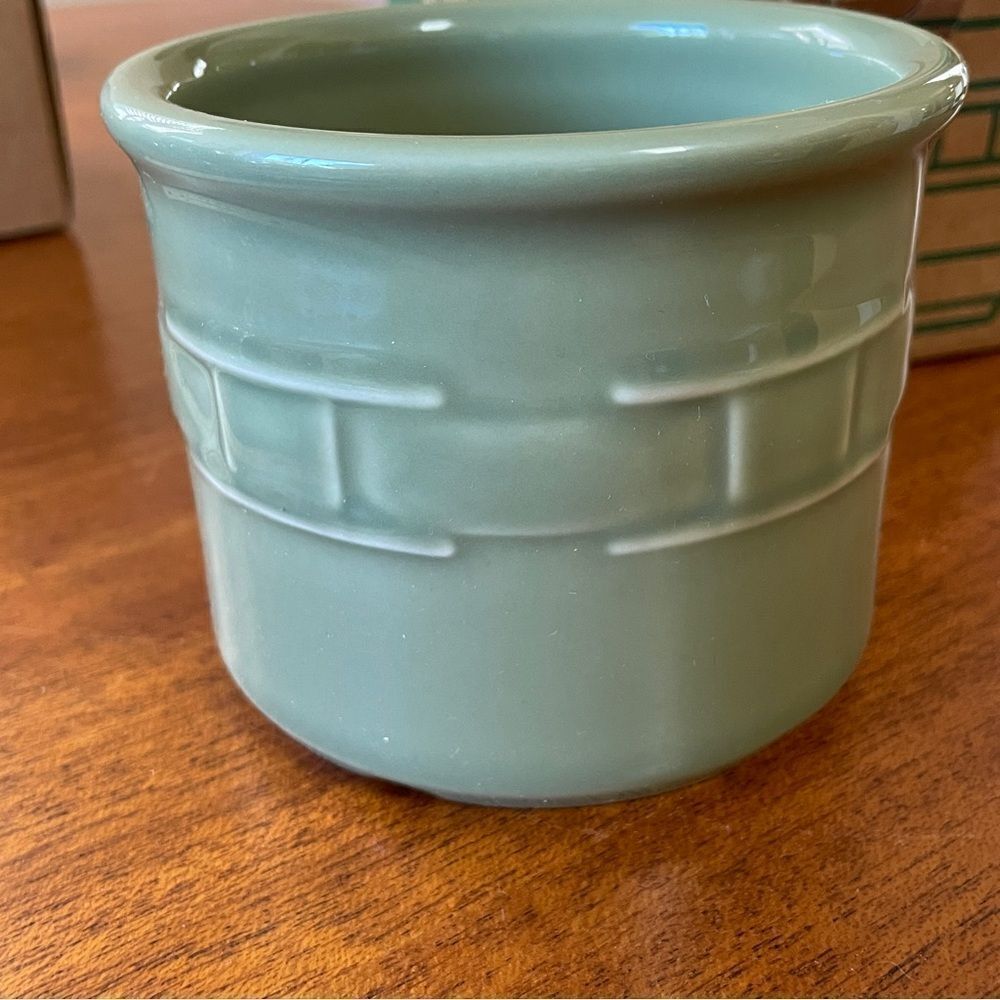 NIB Longaberger One Pint Salt Crock Sage
